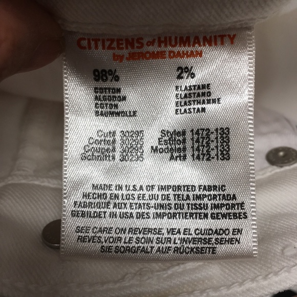 NWT Citizens of Humanity White Emannuelle Slim Bootcut Jeans - Picture 7 of 11